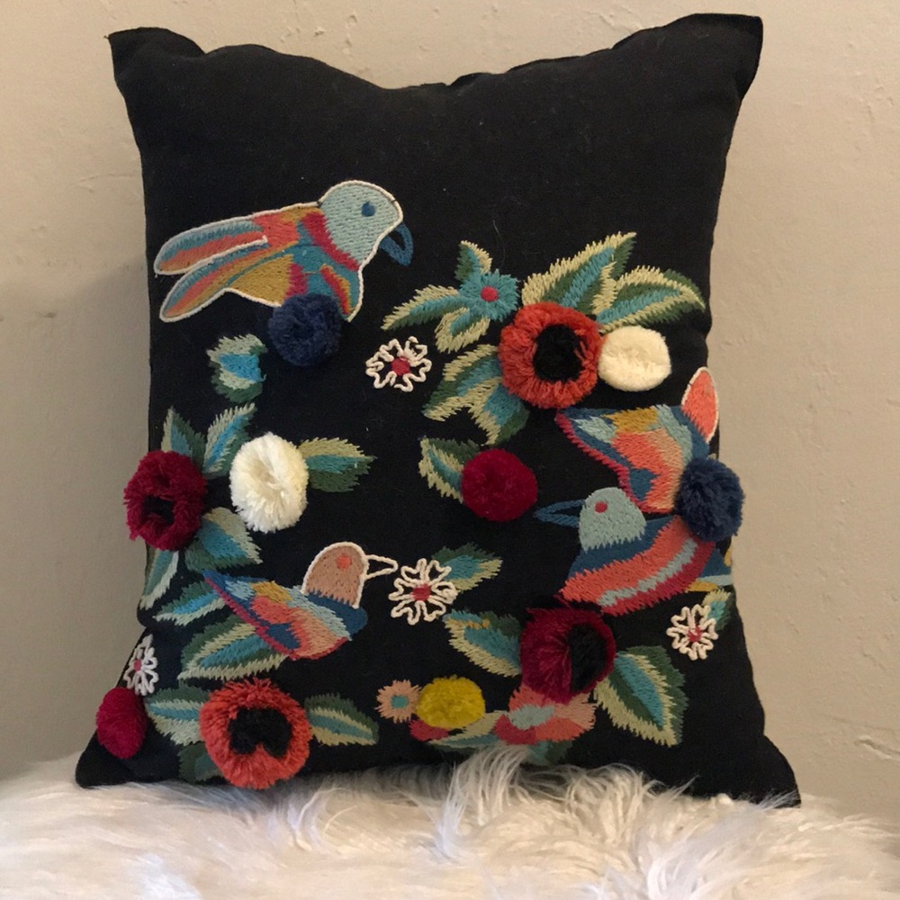 Custom made accent pillow.  Boho